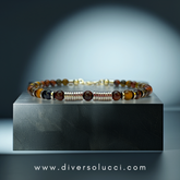 Reale Brown Kaplan Gözü Hematit Bileklik