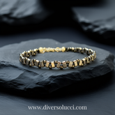 Diverso Hematit Taş Bileklik