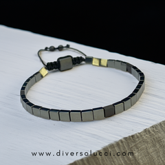 Robusto Hematit Taş Erkek Bileklik